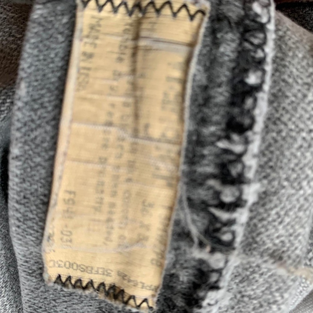 Vintage Wrangler 13WMZPB Jeans Mens 36x36 Gray Denim USA Made Straight Leg 1990s - Picture 13 of 14